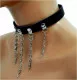 Chain Faux Leather Choker