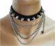 Killer Studs and Chains Faux Leather Choker