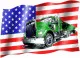USA LKW - Fahne