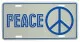 Peace Tin Sign 30cm x 15cm