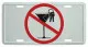 No alcohol Tin Sign 30cm x 15cm