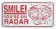 Smile! Tin Sign 30cm x 15cm