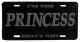 Princess Tin Sign 30cm x 15cm