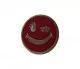 Pin Badge Red Happy Face