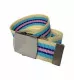 Yellow & Blue Canvas Belt