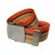Brown & Orange Canvas Belt