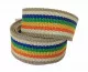 Brown & Rainbow Canvas Belt