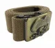 Beige Canvas Belt Skull