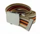 Beige & Orange Canvas Belt