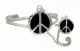 Armspange mit Peace & Ring