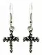 Skull Cross Drop Earrings