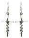 Earrings Cross Snake