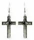 Earrings Cross Silver