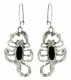 Earrings Black Stone Scorpion