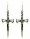 Ohrringe Messer Totenkopf