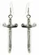 Short Sword Drop Earrings