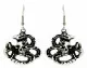 Earrings Skull Cobra