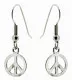 Drop Earrings Peace Symbol