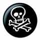 Button Badge Skull & Crossbones