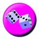 Button Badge Würfel