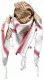 Tactical Shemagh Scarf White Red & Brown