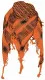 Shemagh Halstuch Orange Schwarz