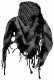 Tactical Shemagh Scarf Black Grey