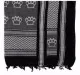 Tactical Shemagh Scarf Black White Knuckles