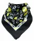 Bandana Head Wrap Scarf Yellow Yin Yang