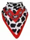 Bandana Head Wrap Scarf Red Cow