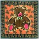 Bandana Head Wrap Scarf Green Teddy Bear