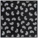 Bandana Head Wrap Scarf Paisley Black