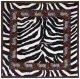 Bandana Head Wrap Scarf Brown Zebra