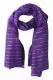 Cotton Polyester Scarf Violet & Gold