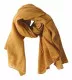 Cotton Polyester Scarf Brown & Gold