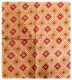 Printed Cotton Scarf Red Squares
