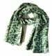 Printed Cotton Scarf Green Vintage