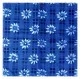Printed Cotton Scarf Blue Flower