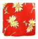 Bedrucktes Halstuch Rotes Blumenmuster