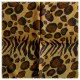 Printed Polyester Scarf Leopard Pattern