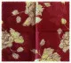 Printed Polyester Scarf Red Flower Pattern