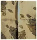 Printed Polyester Scarf Beige Flower Pattern