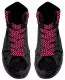 Pink Checkered Shoelaces