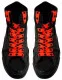 Orange Iron Cross Shoelaces