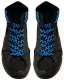 Blue Checkered Shoelaces