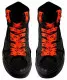Neon Orange Skull Shoelaces