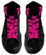 Neon Pink Skull Shoelaces