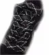 Black & Silver Glitter Shoelaces