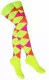 Over Knee Thigh Socks Multicolour Squares