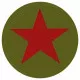 Aufnäher Red Star Khaki